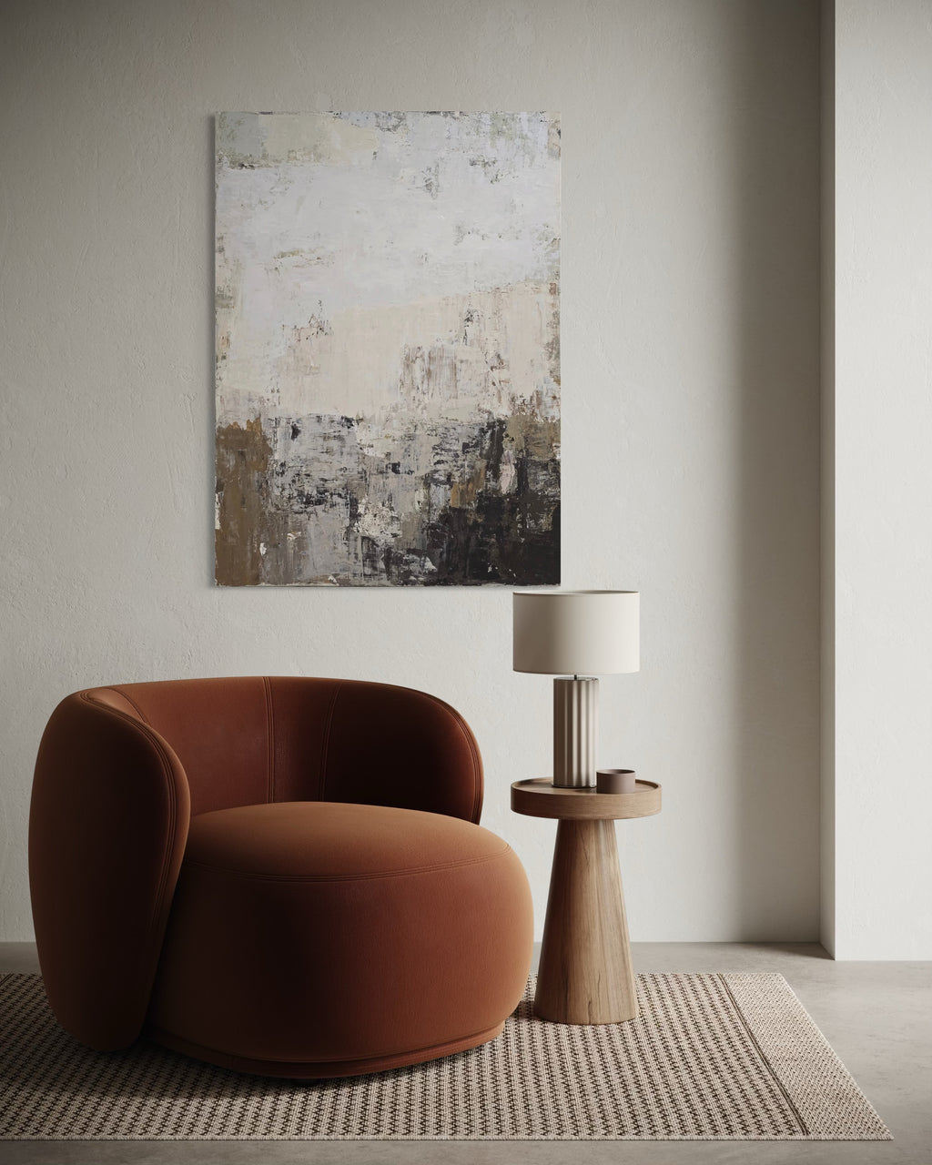 Abstraktus paveikslas -„Fade Series V“. 110×80 cm