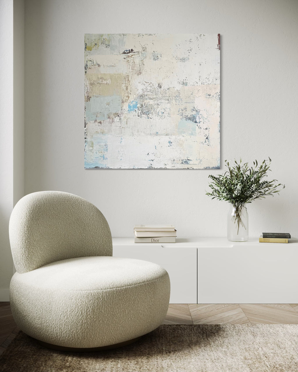 Abstract painting - Vacation. 100x100 cm