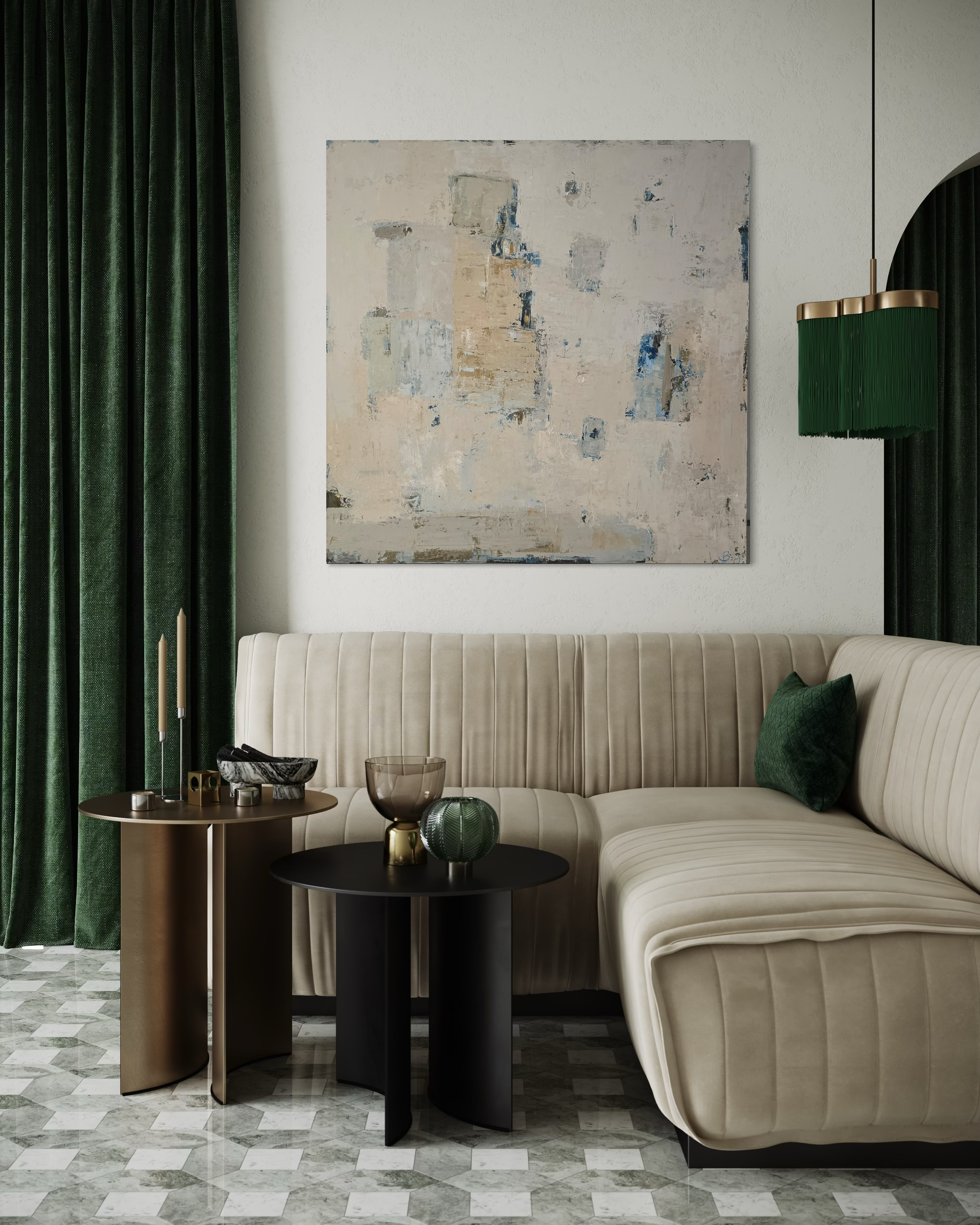 abstract painting minimalist interior wall art BIRUTE STUDIO