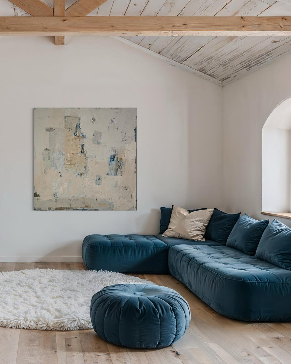 textured abstract painting contemporary decor BIRUTE STUDIO