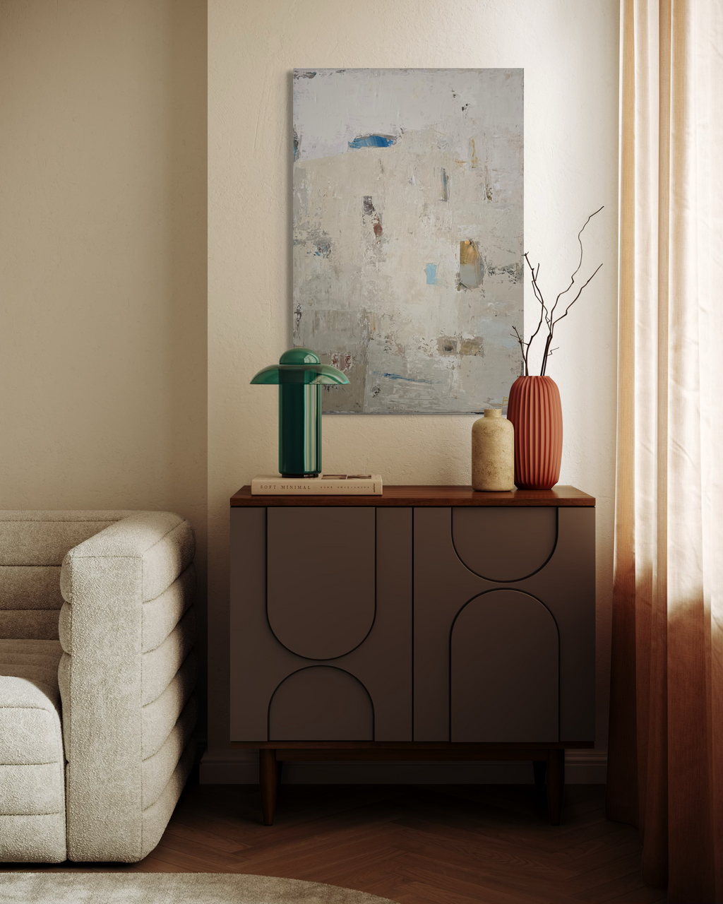 Abstraktus paveikslas - „Fade II (2)“. 90×60 cm