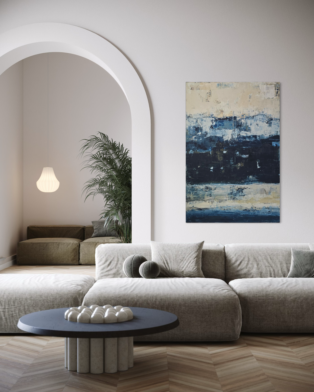 textured abstract painting contemporary decor BIRUTE STUDIO