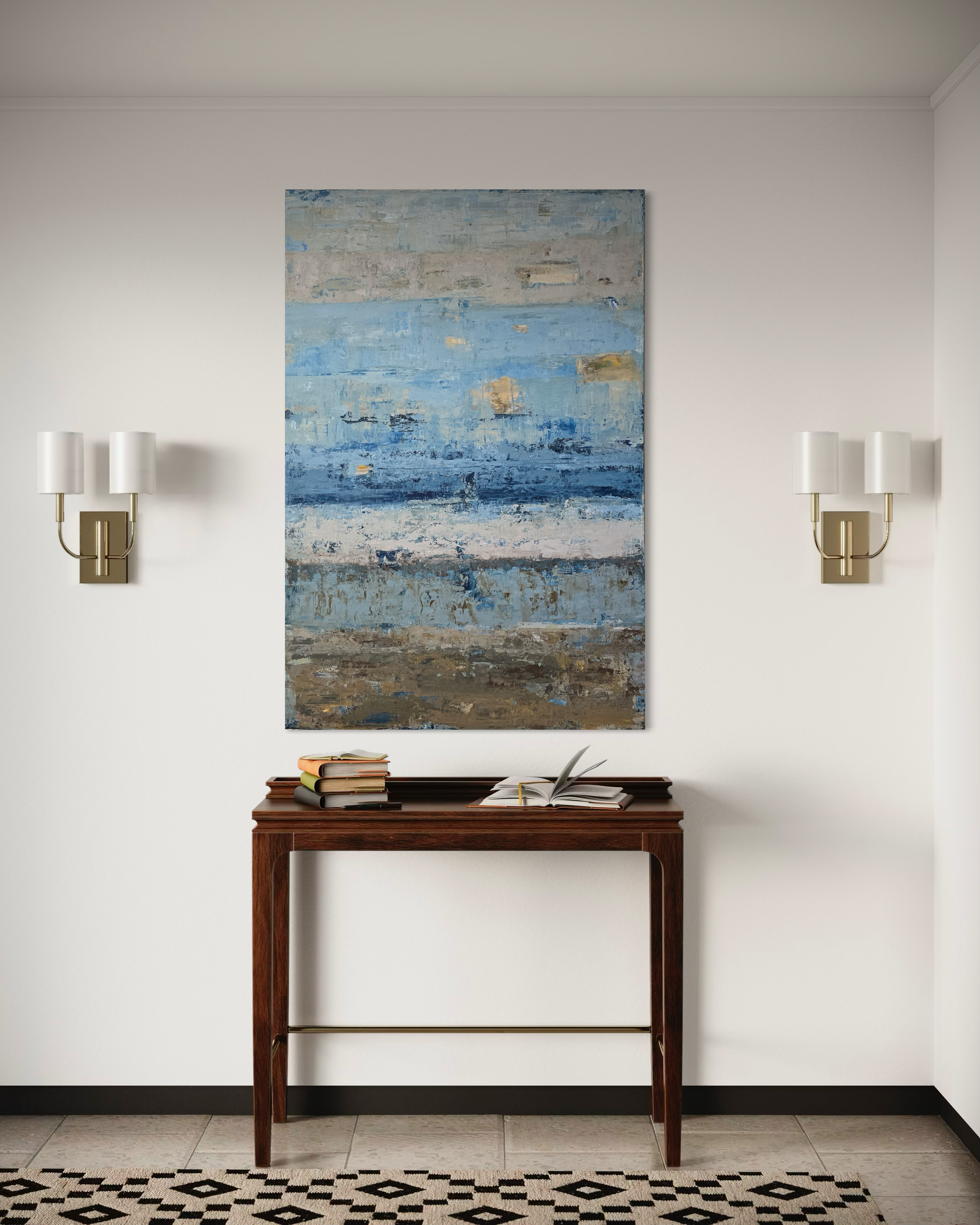 textured abstract painting contemporary decor BIRUTE STUDIO