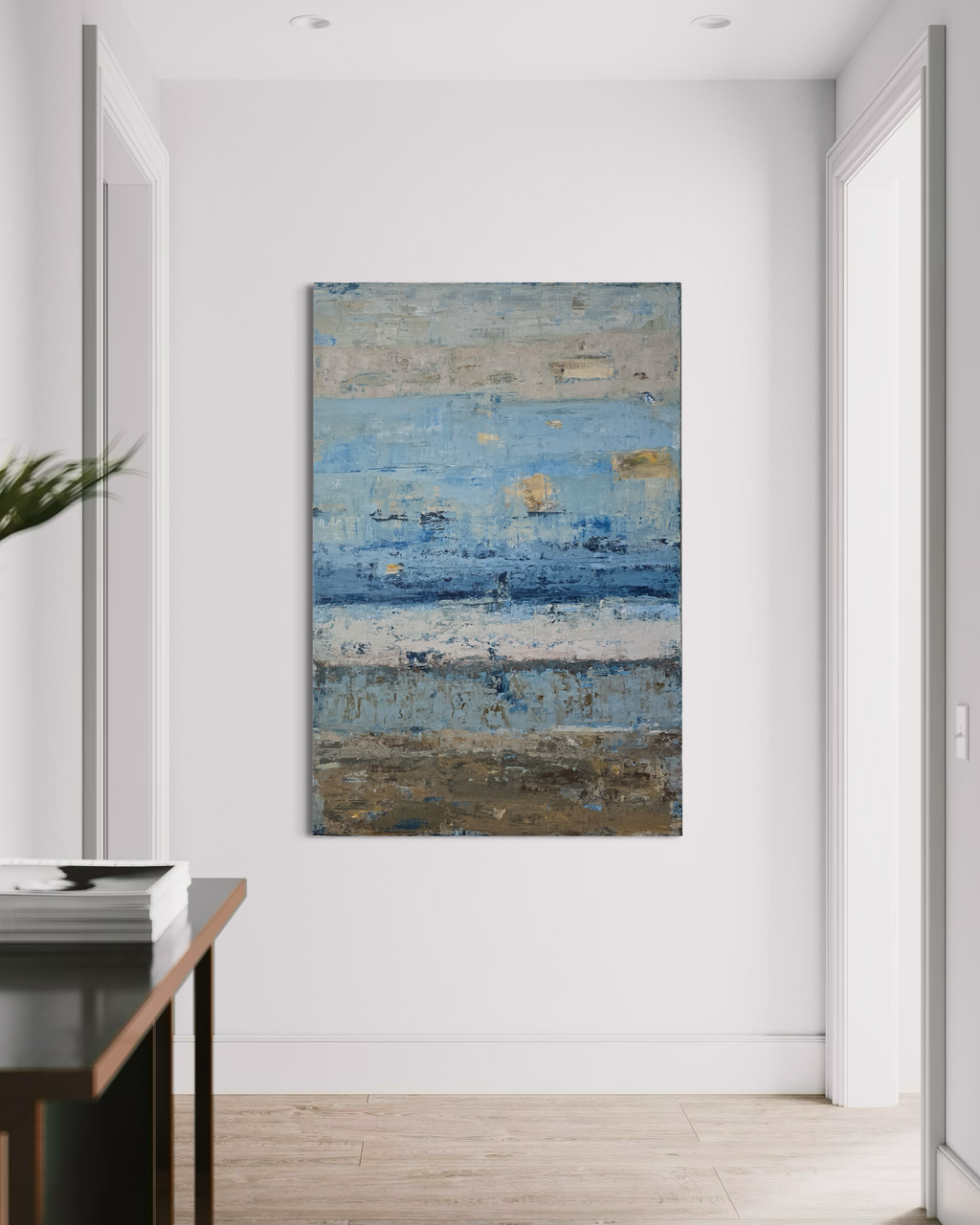large abstract neutral wall art modern interior BIRUTE STUDIO