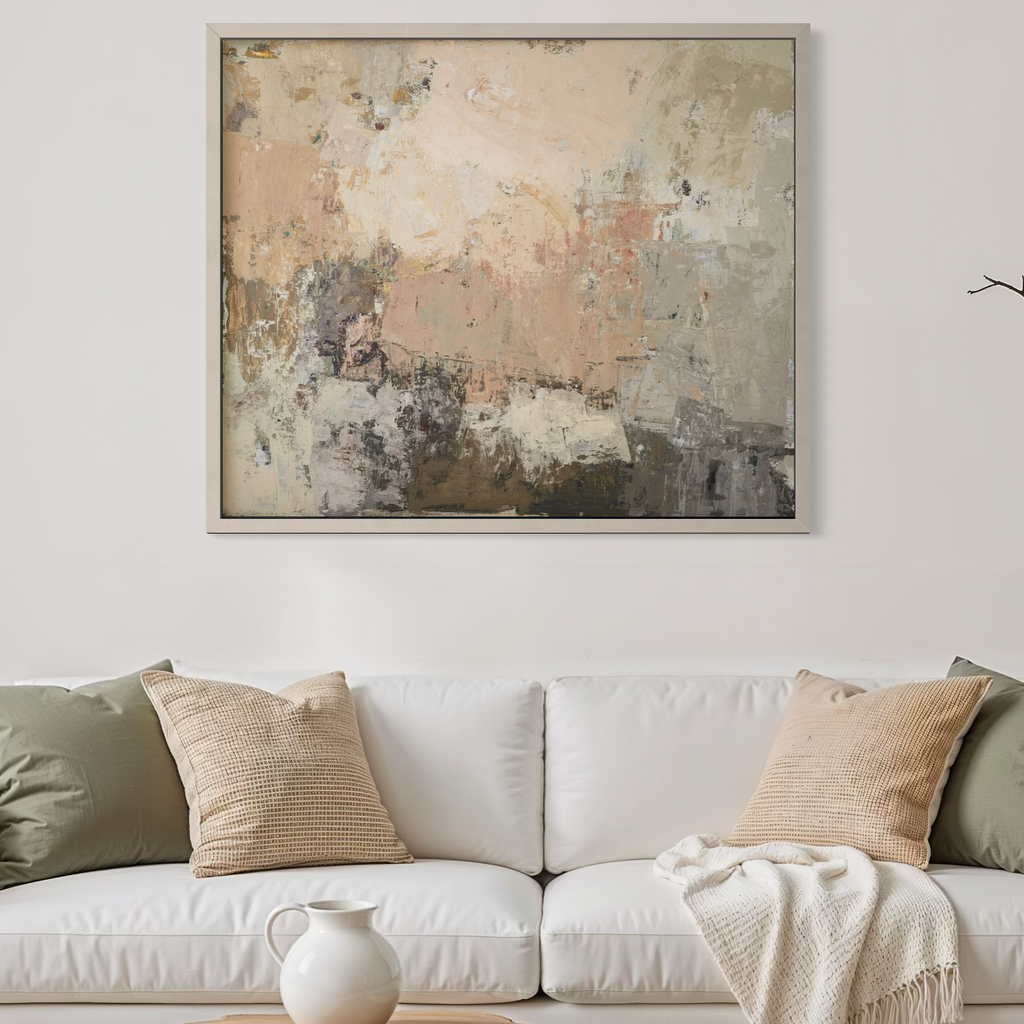 textured abstract painting contemporary decor BIRUTE STUDIO