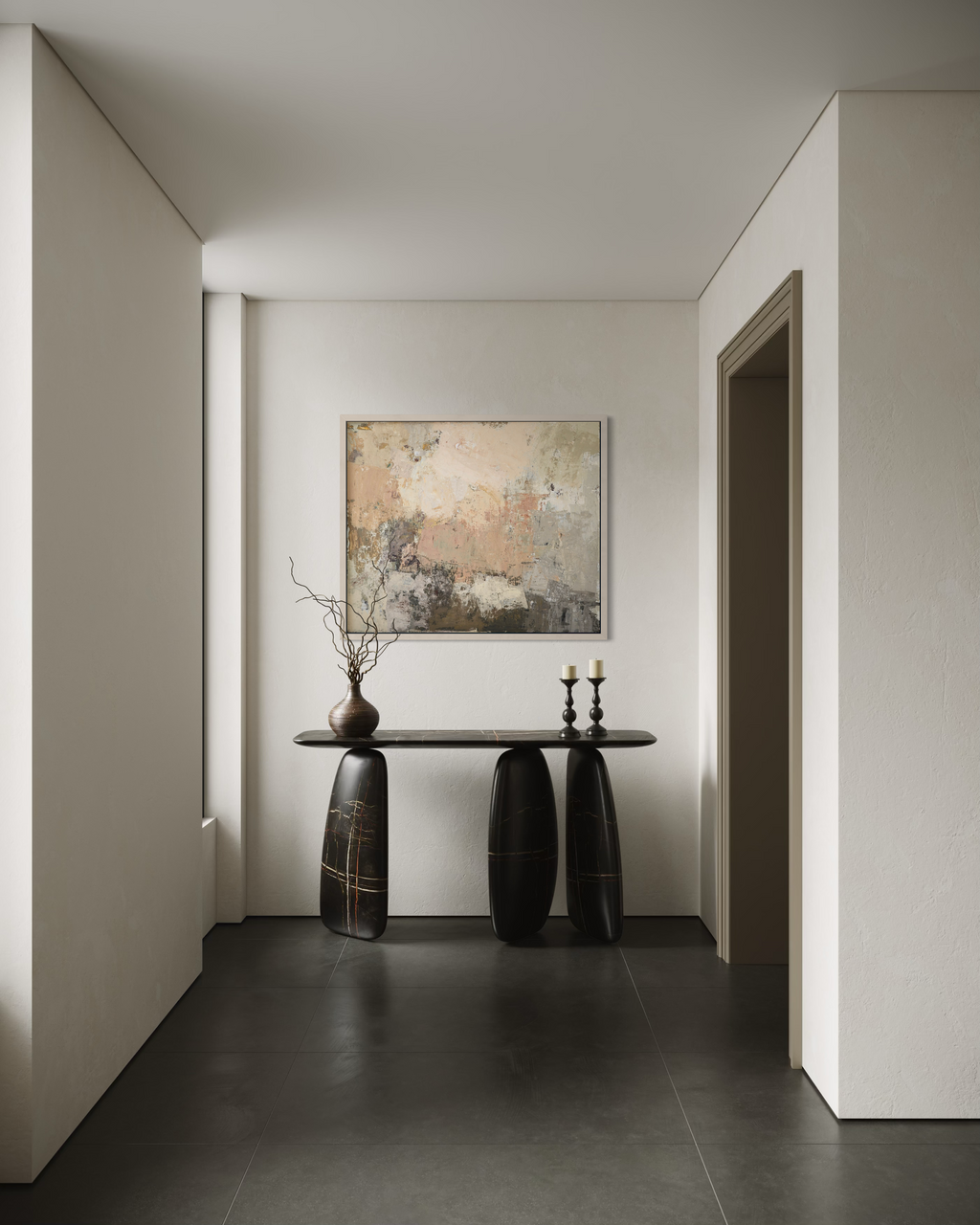 textured abstract painting contemporary decor BIRUTE STUDIO