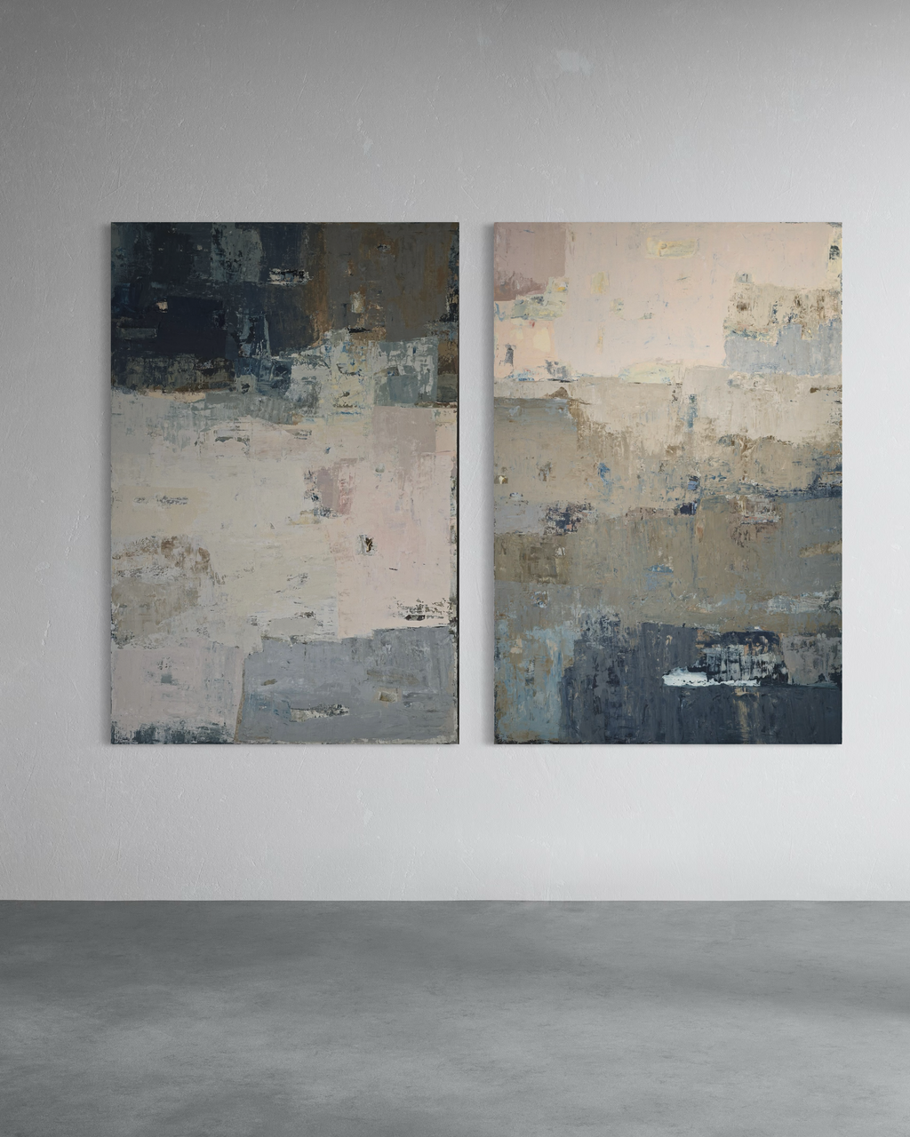 Abstract painting - A Sea Harbor. 150x100cm