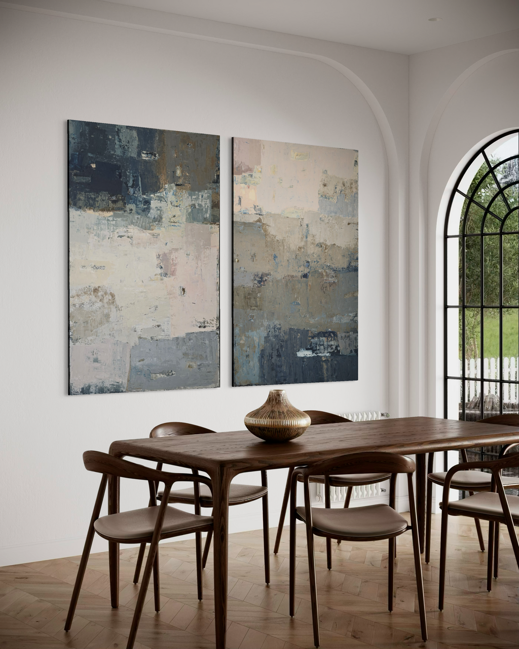 Abstract painting - A Sea Harbor. 150x100cm