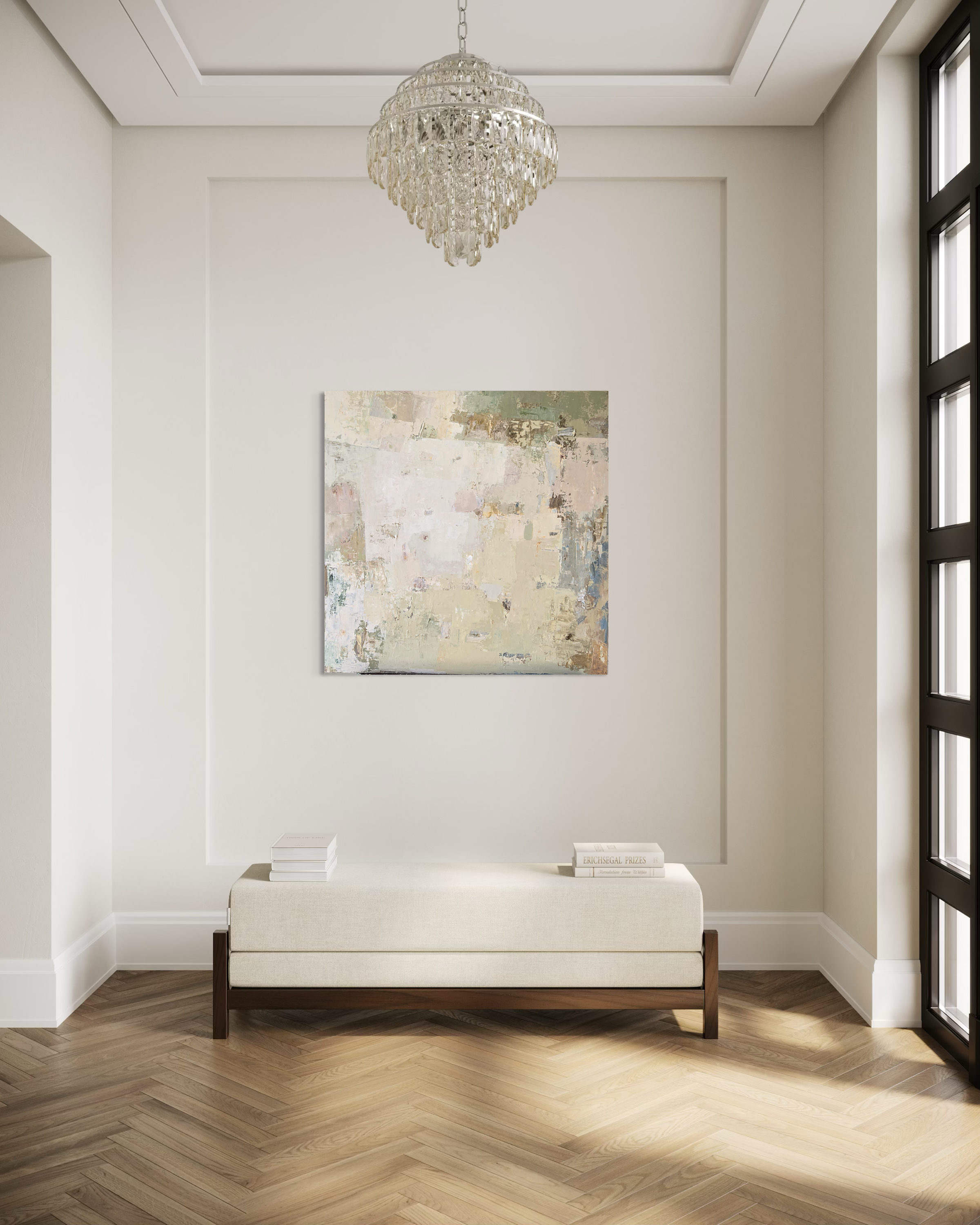 Abstract painting - Spring series No 2. 100x100 cm