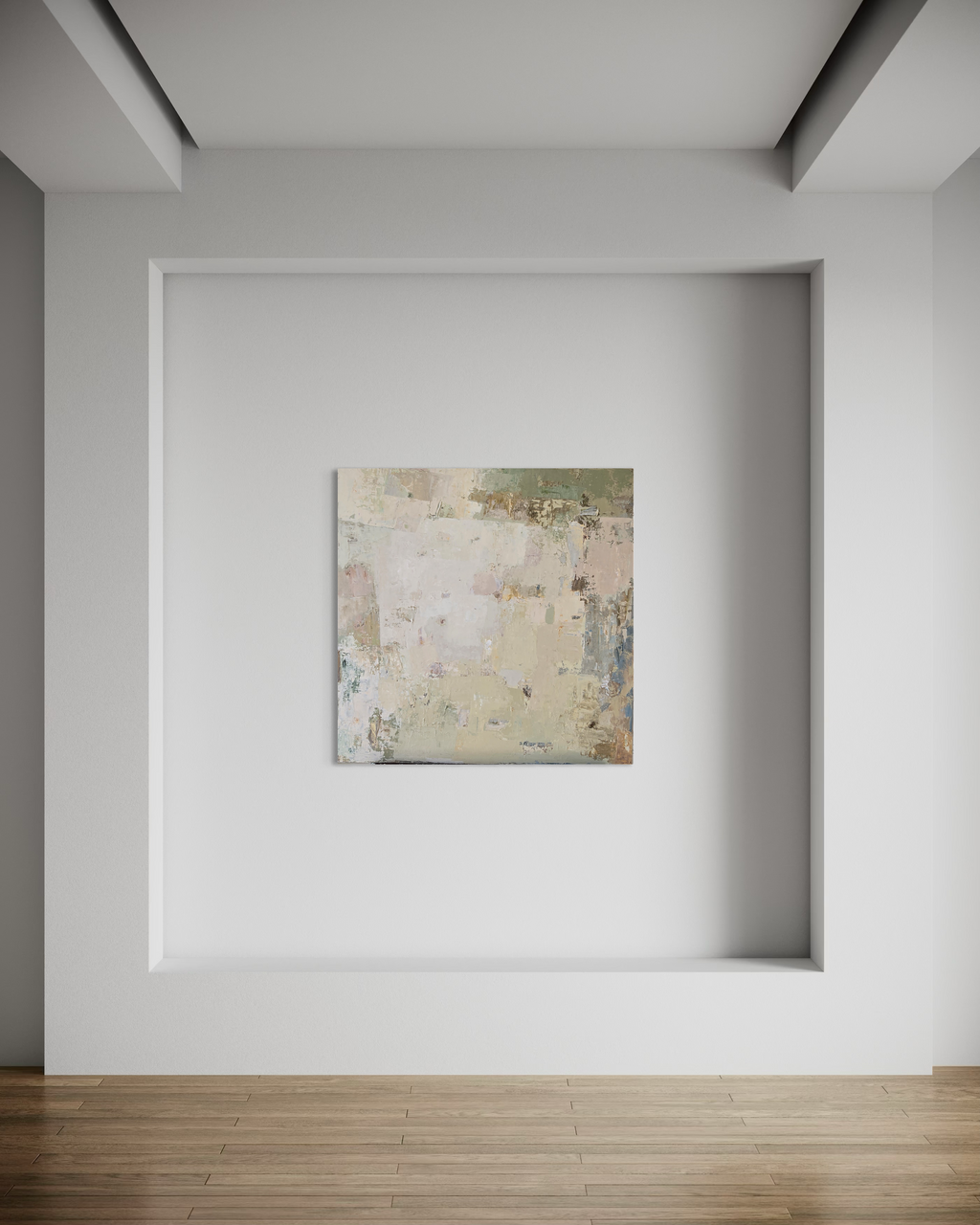 Abstract painting - Spring series No 2. 100x100 cm