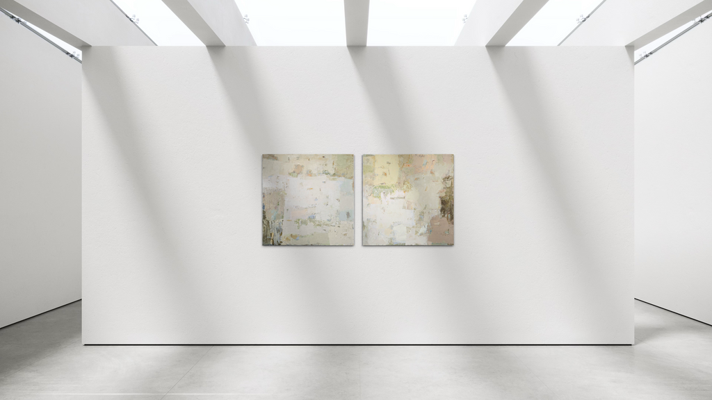 Abstaktus paveikslas - Spring series No 5. 100x100 cm