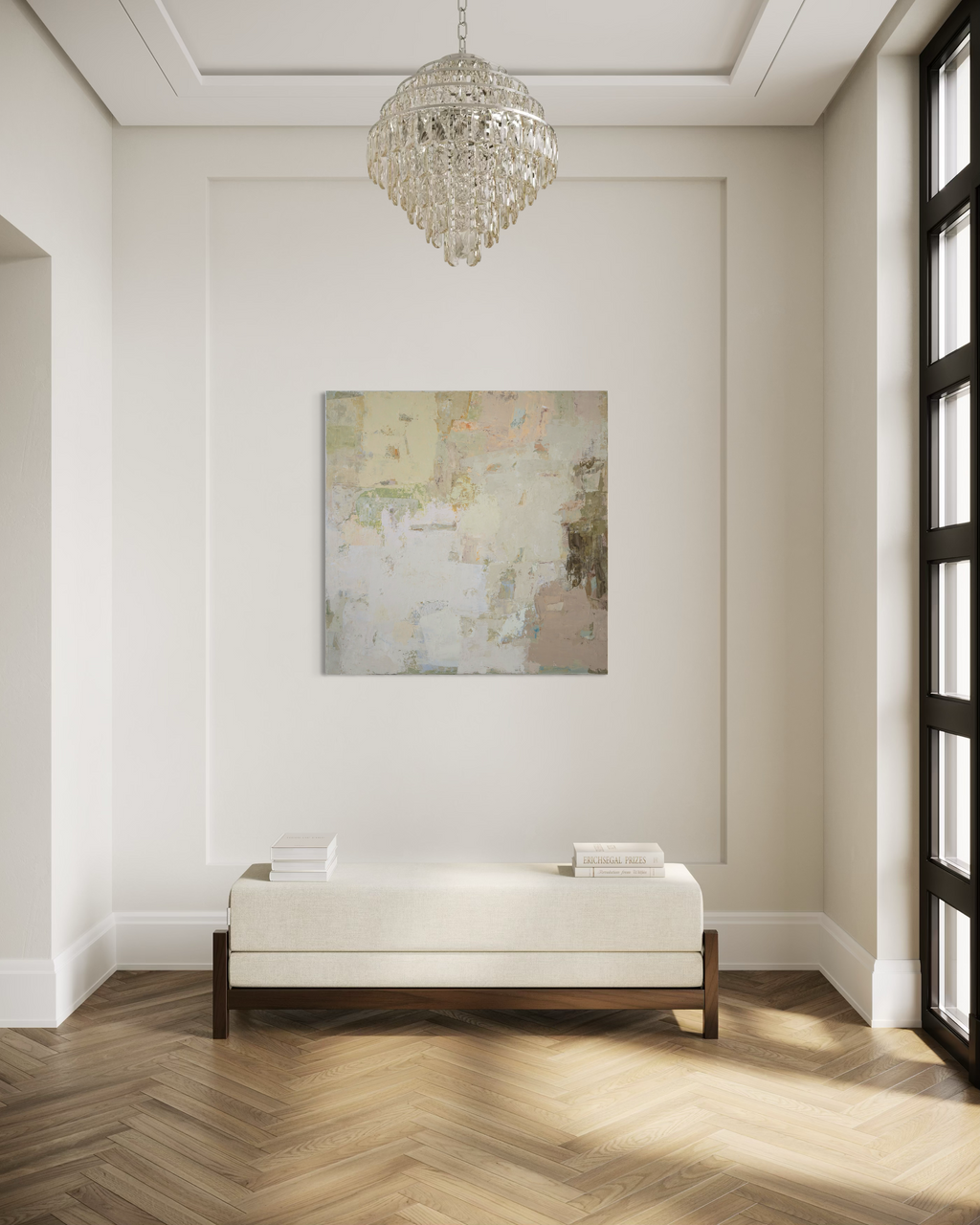 Abstaktus paveikslas - Spring series No 5. 100x100 cm
