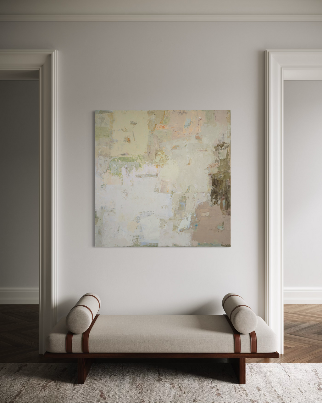 Abstaktus paveikslas - Spring series No 5. 100x100 cm