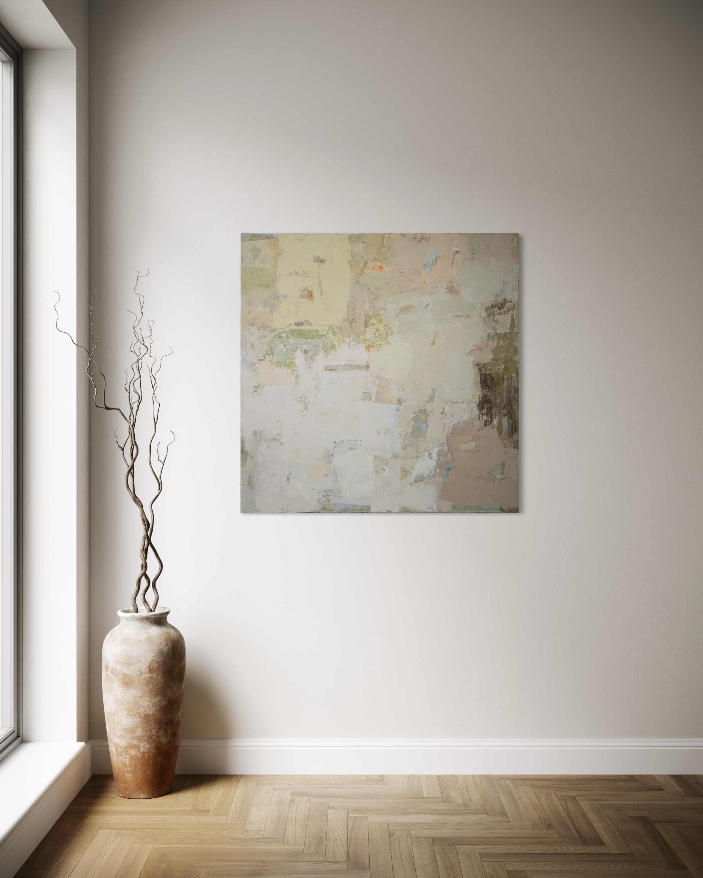 Abstaktus paveikslas - Spring series No 5. 100x100 cm