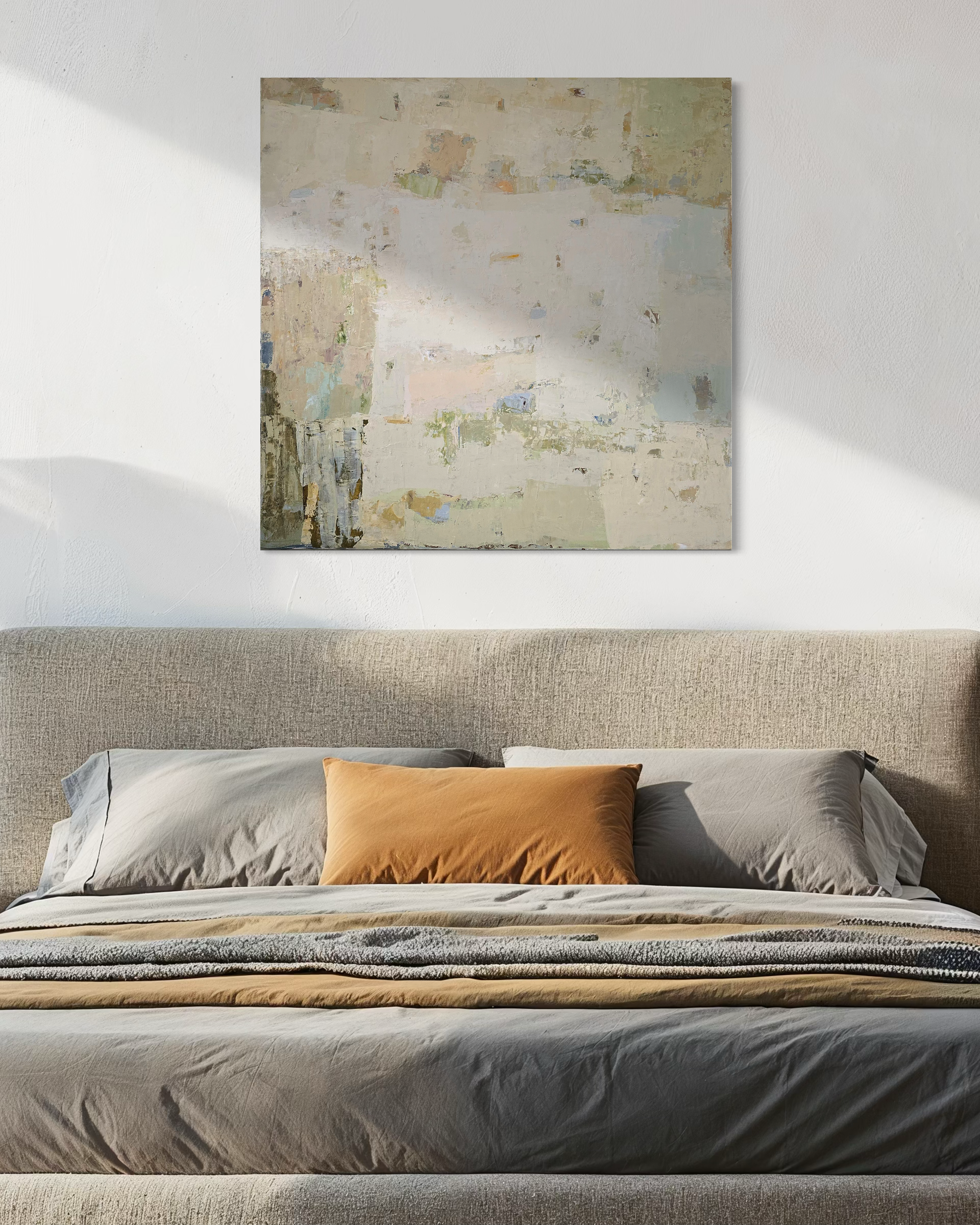 Abstract painting - Spring series No 4. 100x100 cm