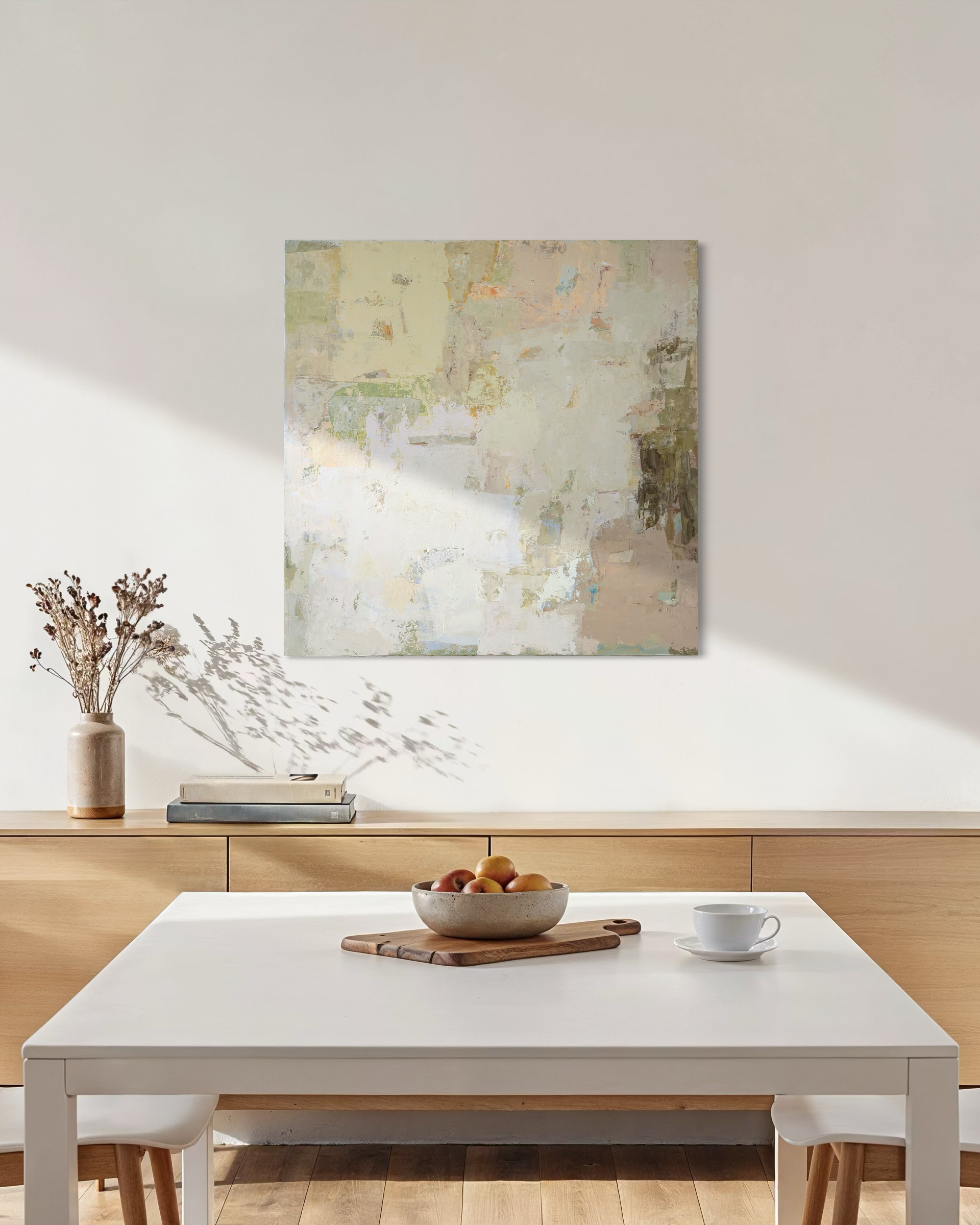 Abstaktus paveikslas - Spring series No 5. 100x100 cm