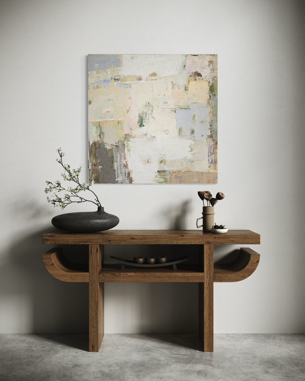 Original Abstract Painting - Summer Series No1. 90x90 cm