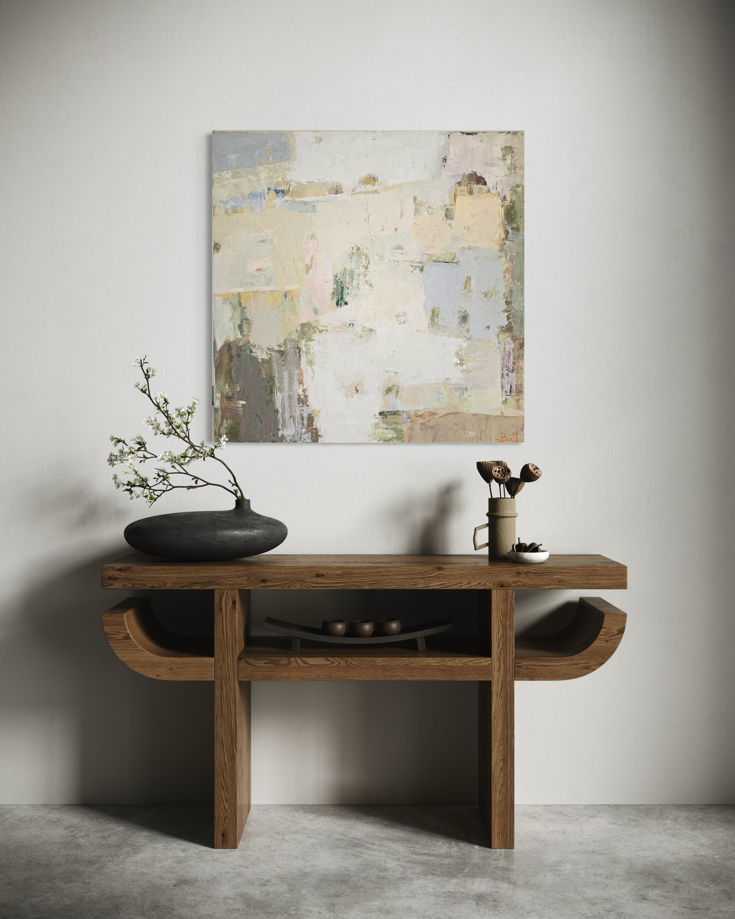 Original Abstract Painting - Summer Series No1. 90x90 cm