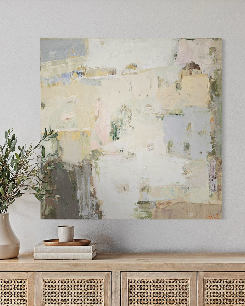 Original Abstract Painting - Summer Series No1. 90x90 cm