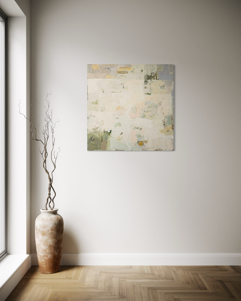 Original Abstract Painting - Summer Series No 2. 90x90 cm