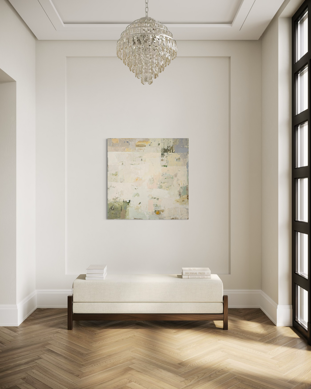 Original Abstract Painting - Summer Series No 2. 90x90 cm