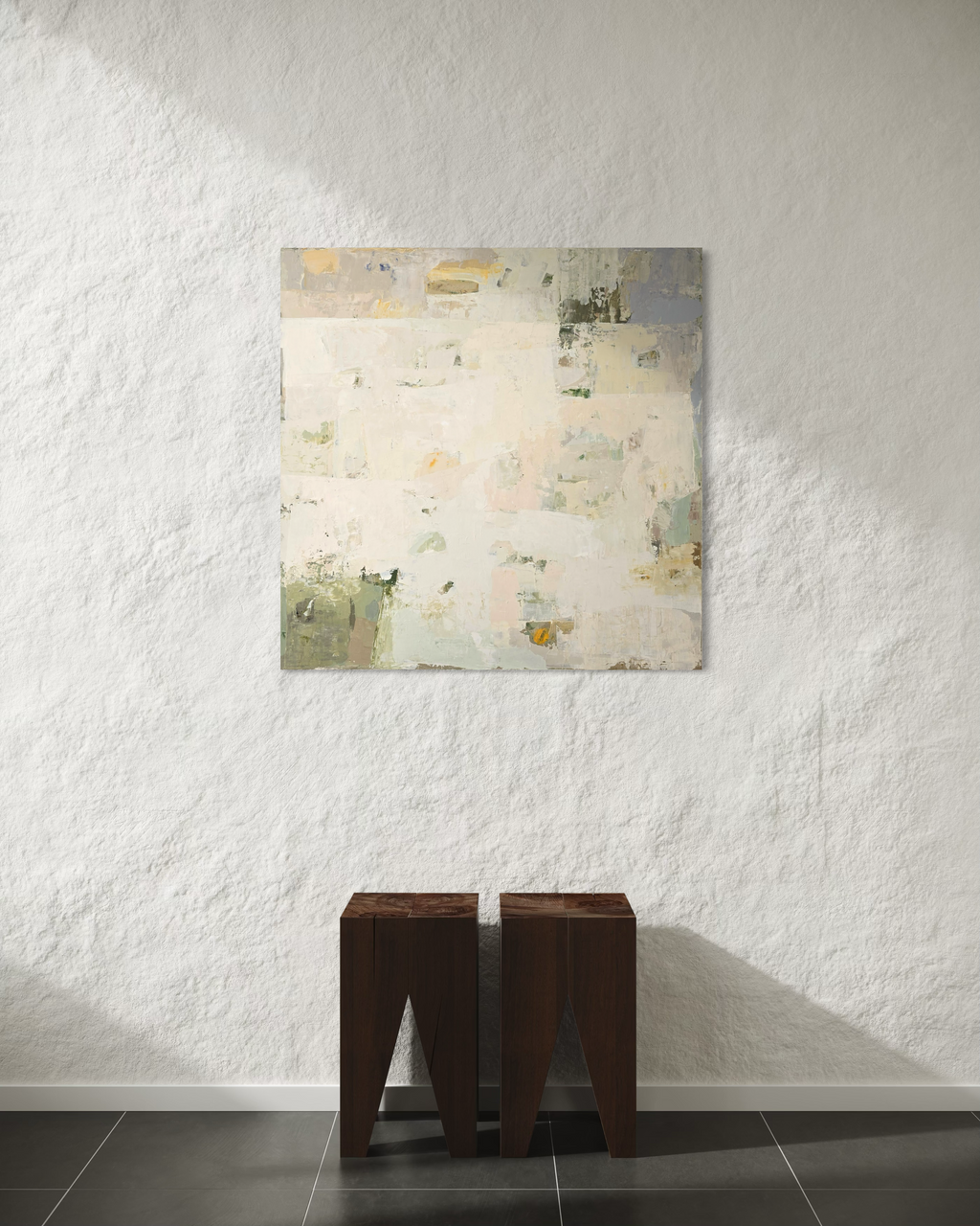 Original Abstract Painting - Summer Series No 2. 90x90 cm