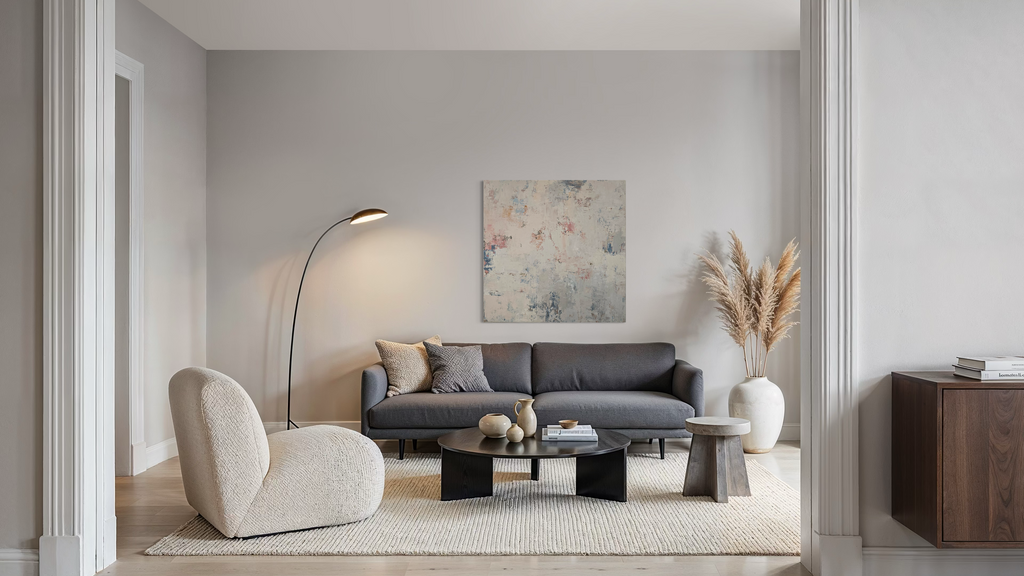 Abstract painting - Blossoms. 110x110 cm