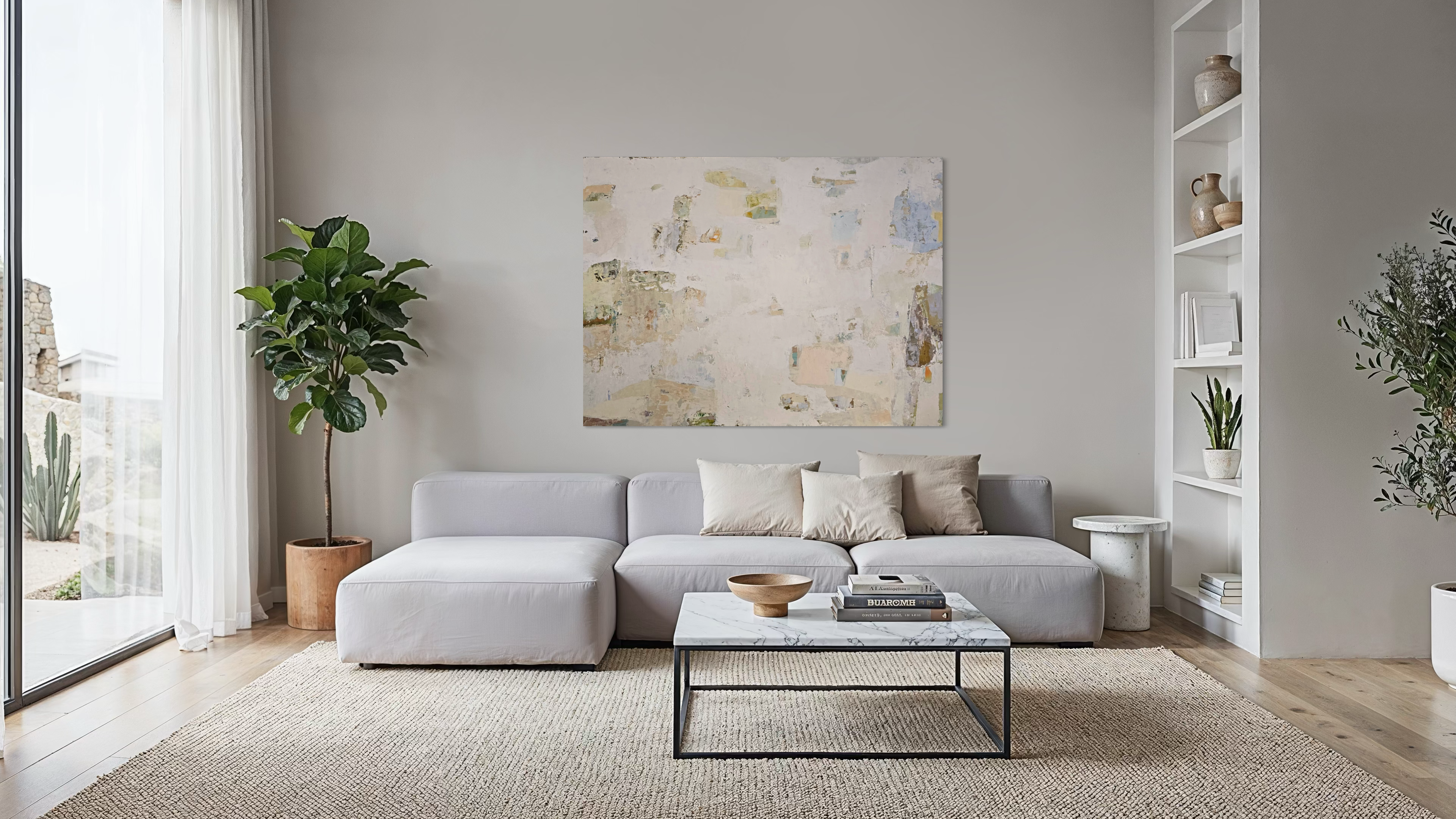 Large-scale original abstract painting - Summer Series No 5. 160x120 cm