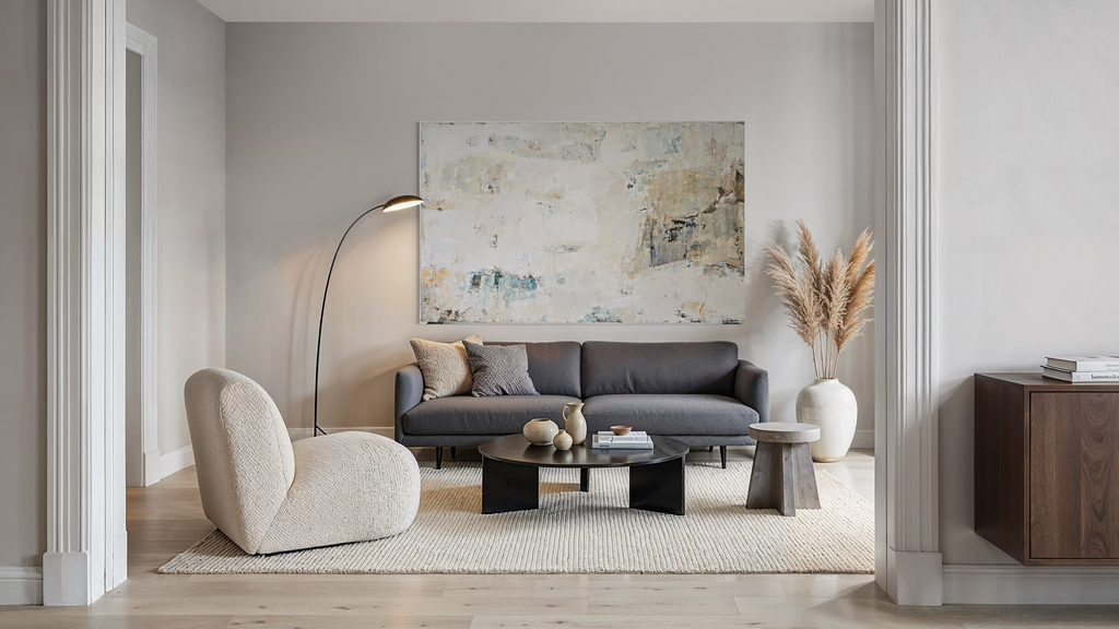 Extra Large Abstract Painting - Gathering Shells on the Shore. 240x150 cm