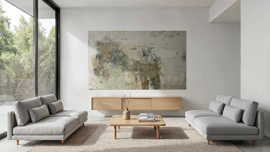 Extra Large Abstract Painting - What I Kept of Autumn. 250x150 cm