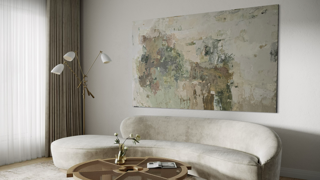 Extra Large Abstract Painting - What I Kept of Autumn. 250x150 cm