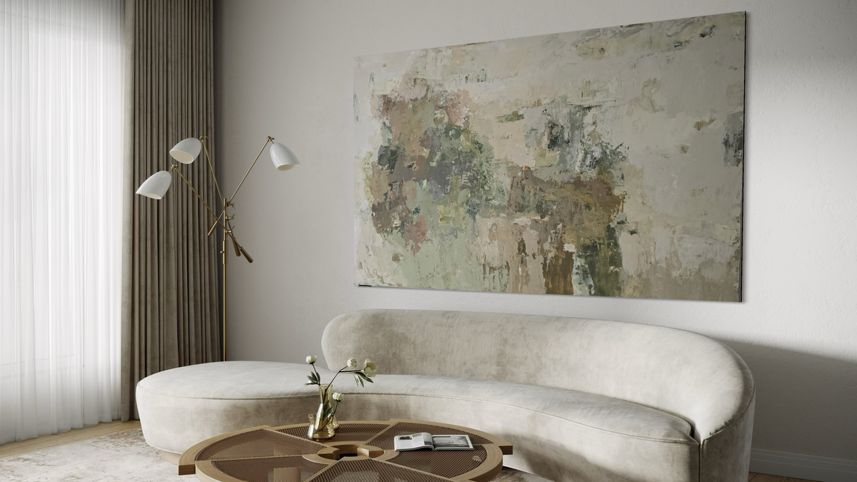 Extra Large Abstract Painting - What I Kept of Autumn. 250x150 cm