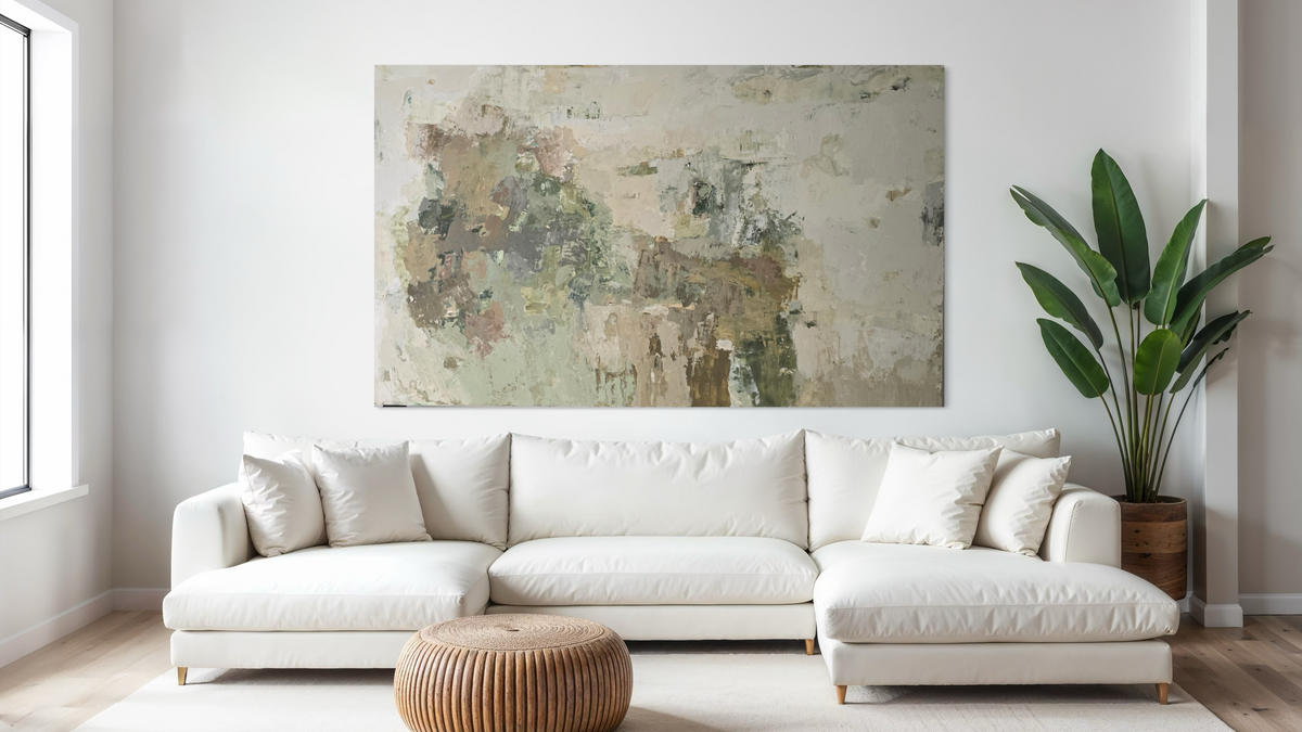 Extra Large Abstract Painting - What I Kept of Autumn. 250x150 cm