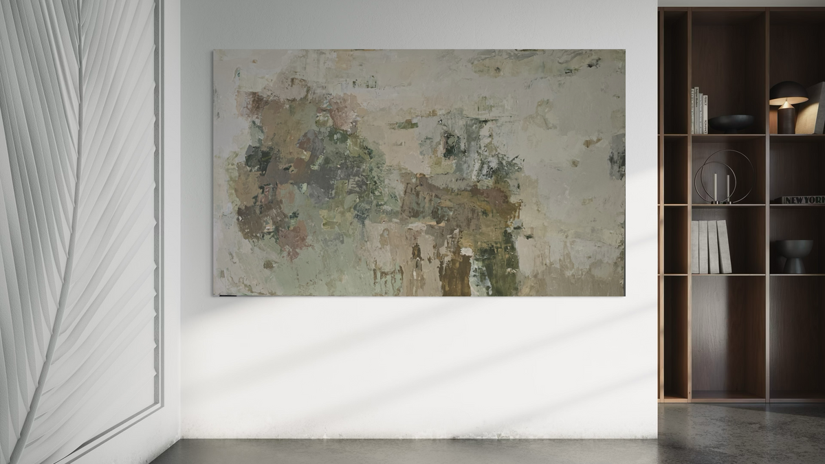 Extra Large Abstract Painting - What I Kept of Autumn. 250x150 cm