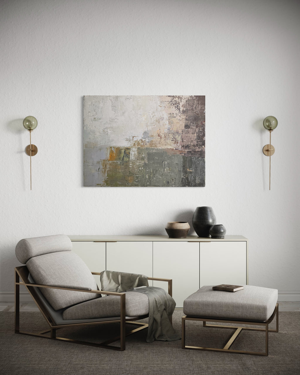 Abstraktus paveikslas - „Parnidžio kopa“. 120x90 cm