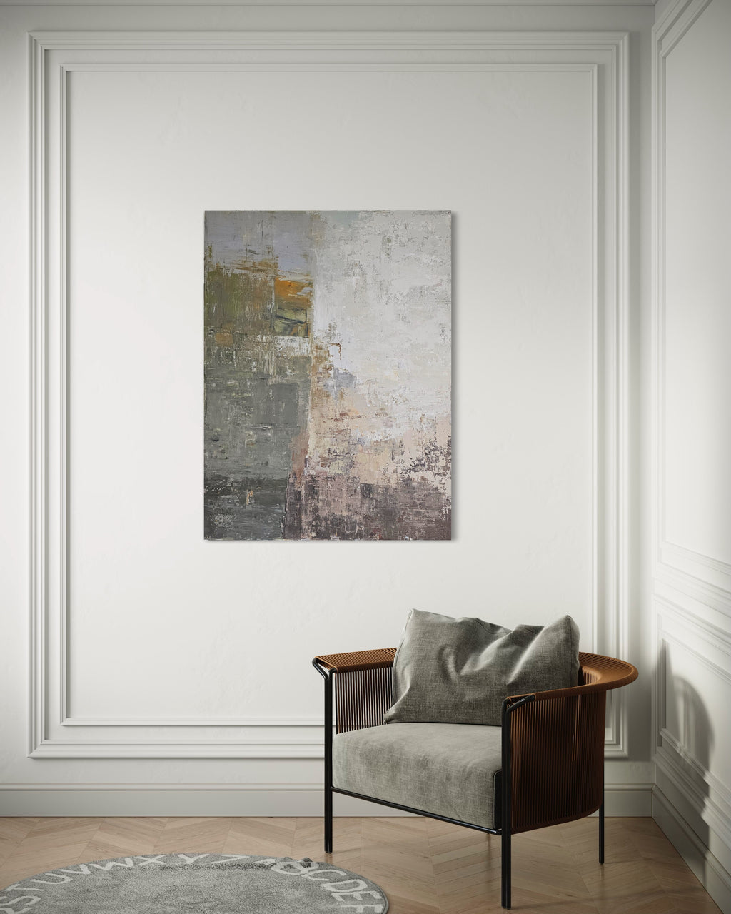 Abstraktus paveikslas - „Parnidžio kopa“. 120x90 cm