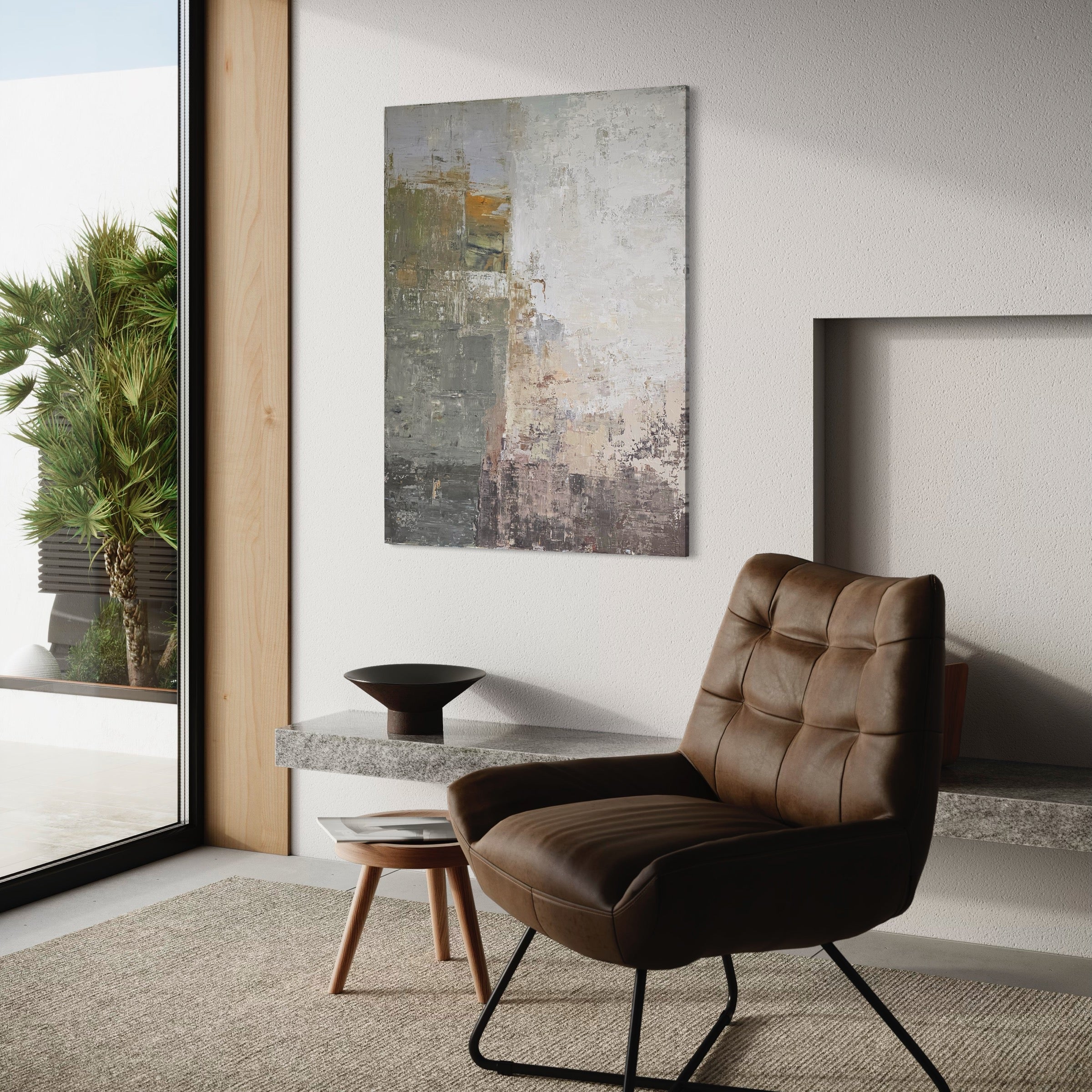 Abstraktus paveikslas - „Parnidžio kopa“. 120x90 cm