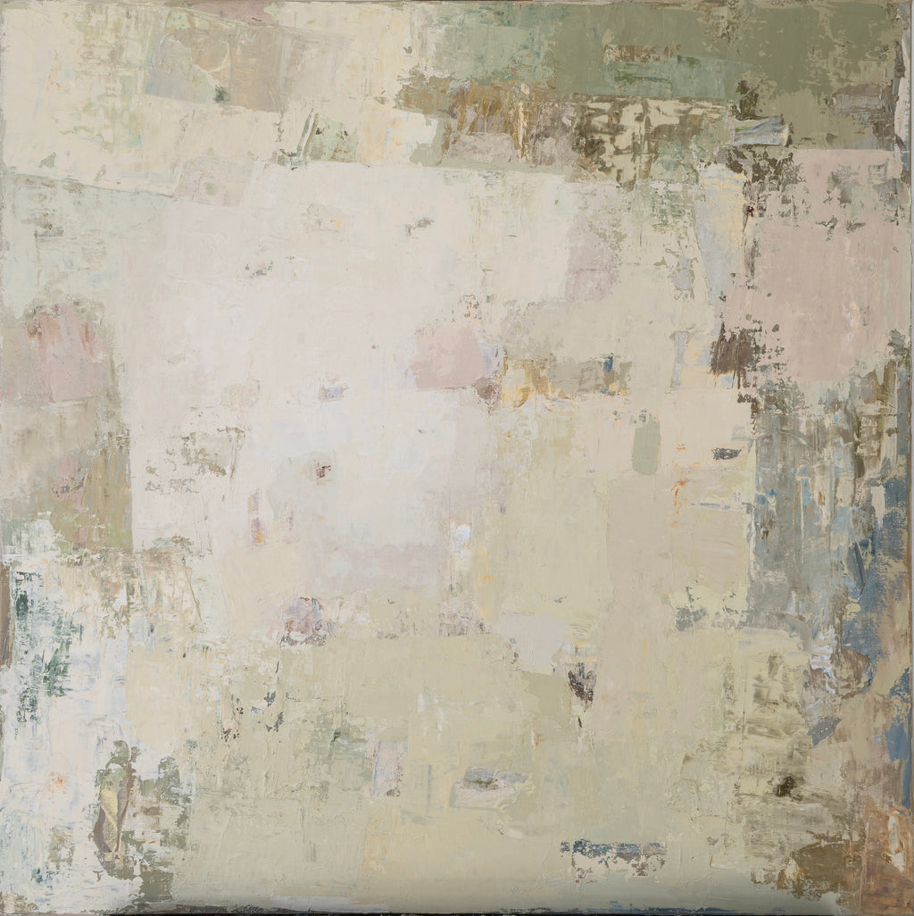 Abstract painting - Spring series No 2. 100x100 cm