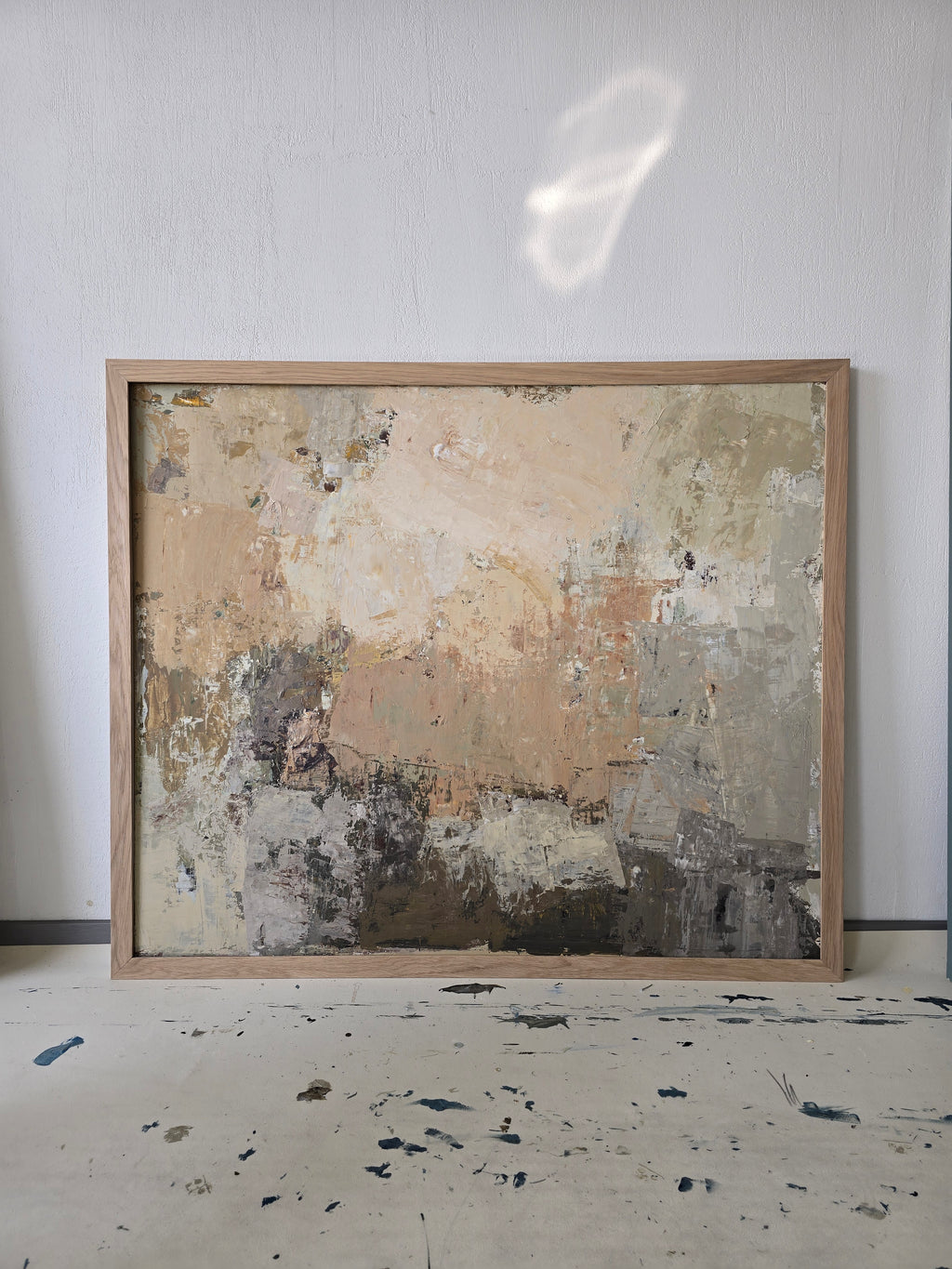 large abstract neutral wall art modern interior BIRUTE STUDIO