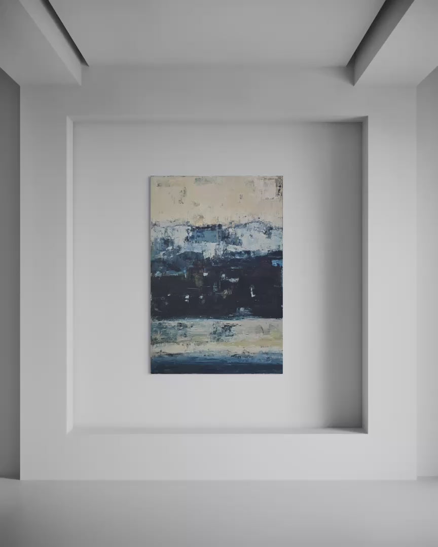 Abstraktes Gemälde – Deep Horizon. 150x100 cm