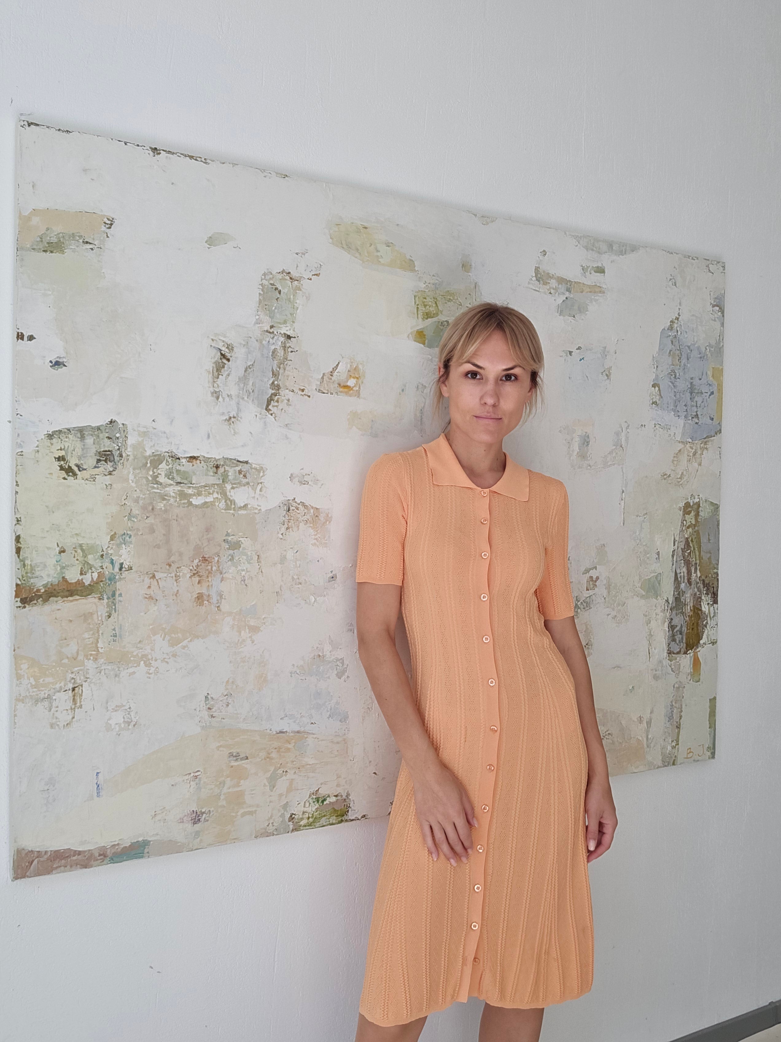 Didelis abstraktus originalus paveikslas - Summer Series No 5. 160x120 cm